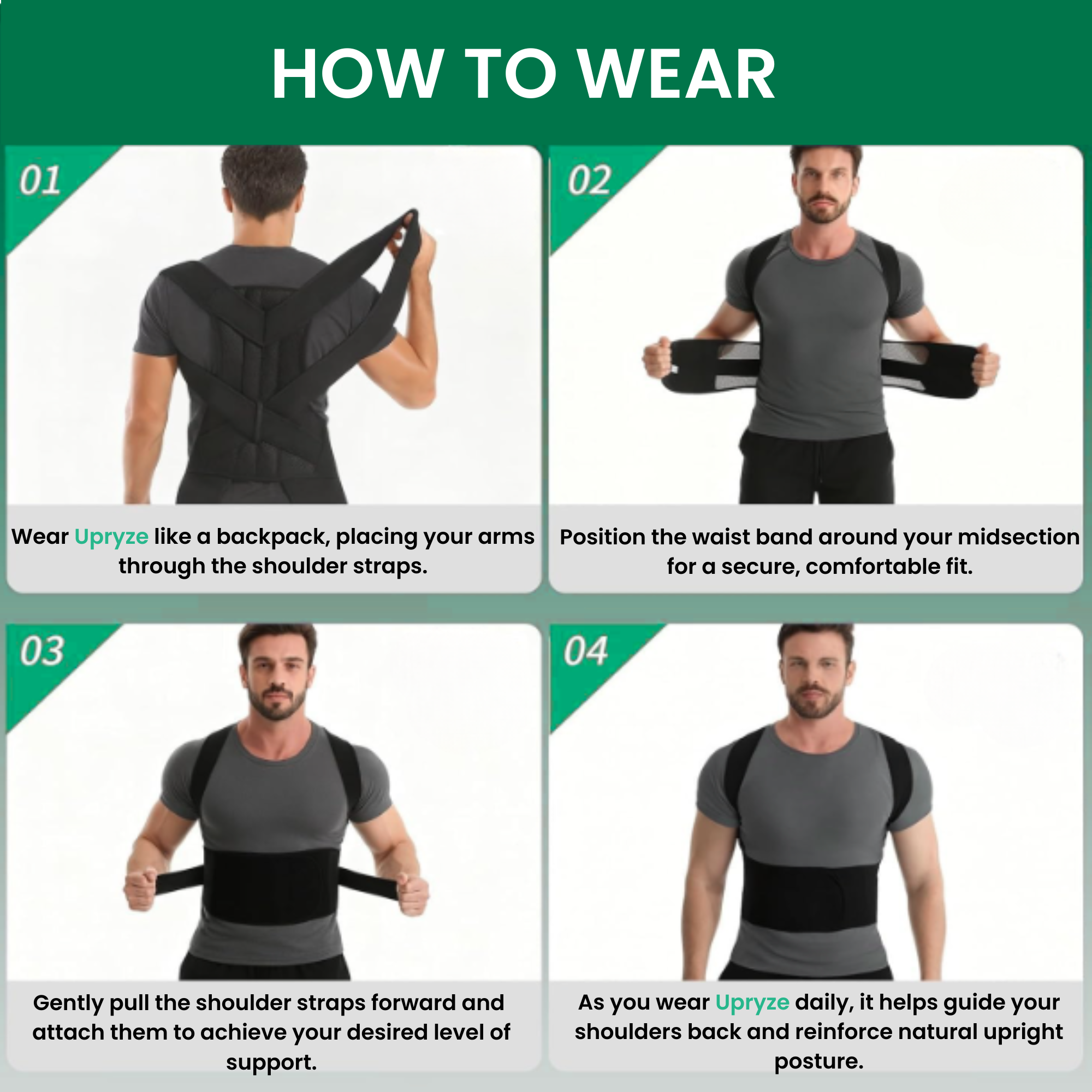 Upryze Posture Corrector Belt
